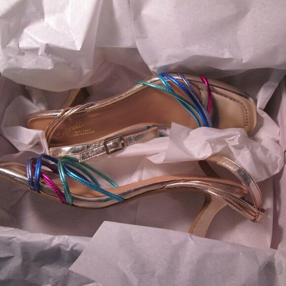 ✨ Seychelles Starboard Metallic Leather Sandals – Rainbow | Size 7.5 ✨ - Picture 3 of 9